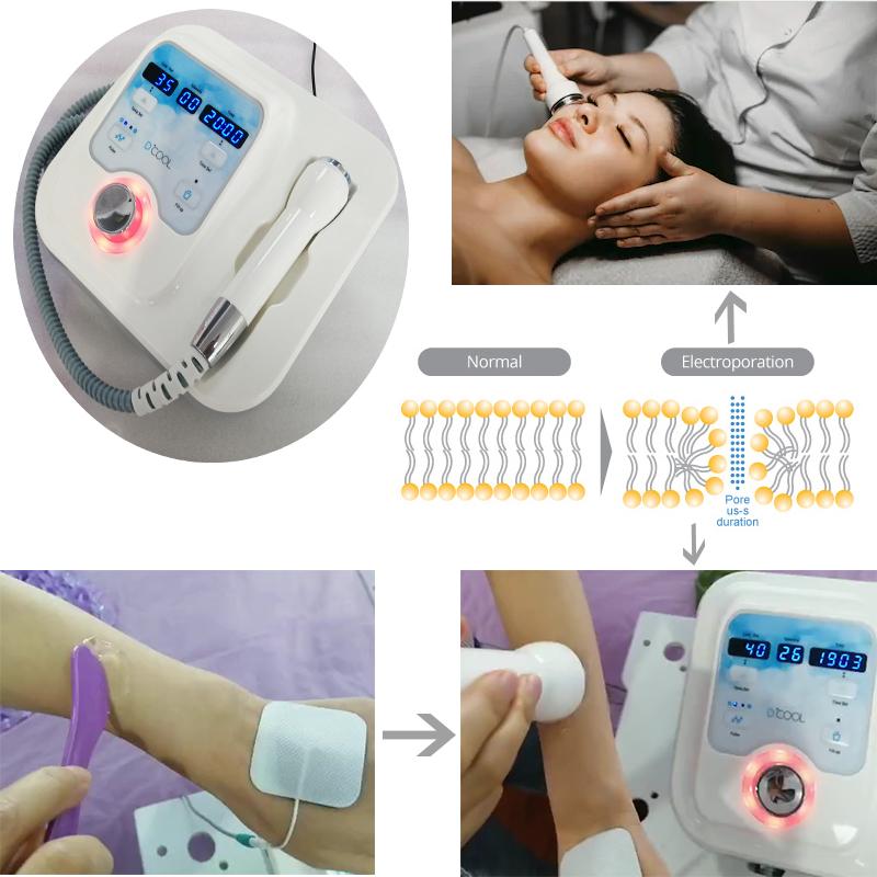 Cryo facial machine 3 in 1 hot and cold for skin tightening with ems pads