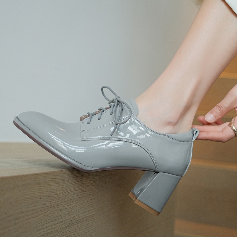 2021 New Spring Female Retro-casual Leather Toe High Heels Lady From Lace-up Shoes Woman 42 U4ju, Gray
2021 New Spring Female Retro-casual Leather Toe High Heels Lady From Lace-up Shoes Woman 42 U4ju, Gray