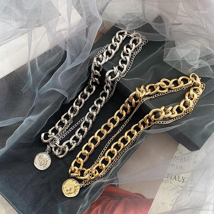 Vintage Multi-layer Coin Chain Choker Necklace For Women Alloy Chain Cool Portrait Chunky Necklaces Jewelry Wholesale1
Vintage Multi-layer Coin Chain Choker Necklace For Women Alloy Chain Cool Portrait Chunky Necklaces Jewelry Wholesale1
