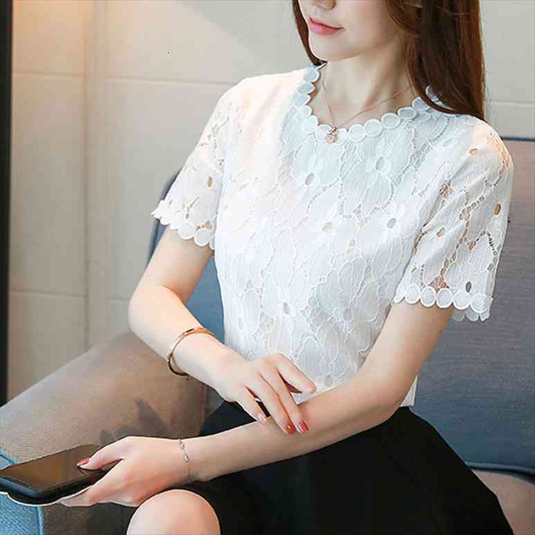 fashion women ladies summer short sleeve shirt loose casual lace white blouse clothes ns4505
fashion women ladies summer short sleeve shirt loose casual lace white blouse clothes ns4505