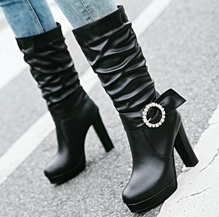 Chaussure Femme Shoes Woman Women Pumps Boots Platform Fashion Zapatos Mujer Winter Ladies High Heels Sapato Feminino G61168, White
Chaussure Femme Shoes Woman Women Pumps Boots Platform Fashion Zapatos Mujer Winter Ladies High Heels Sapato Feminino G61168, White