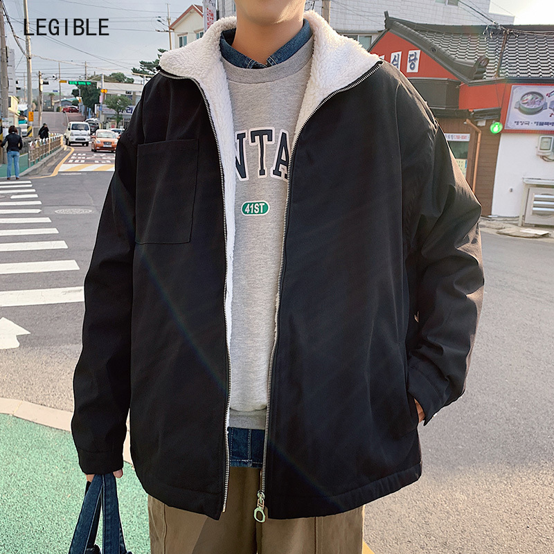 Legible Casual Parkas Men Solid Winter Jacket Men Loose Fleece Mens Winter Jacket Thick Warm Clothing, Black
Legible Casual Parkas Men Solid Winter Jacket Men Loose Fleece Mens Winter Jacket Thick Warm Clothing, Black