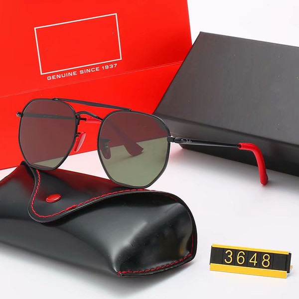 Brand Design 2020 Hot sale Fashion sunglasses women men Sun glasses driving glasses uv400 Eyewear Metal Frame Polaroid glass Lens 3648F