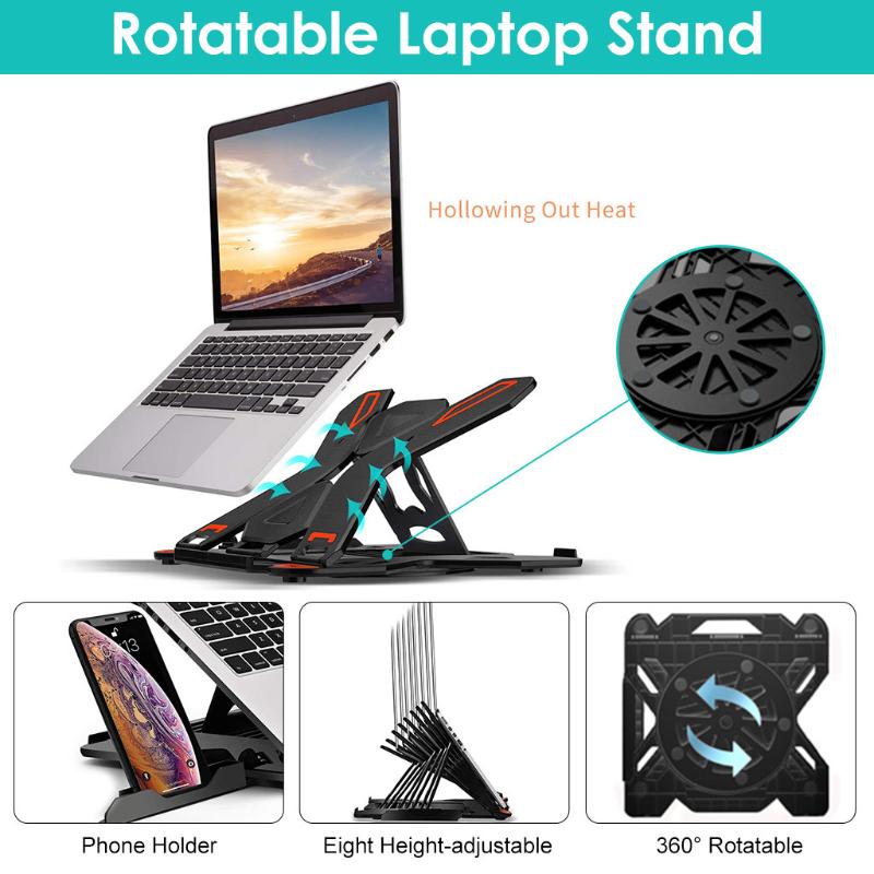 Foldable Laptop Tablet Stand Non-Slip Desktop Holder Laptop stand radiator Notebook Cooler Holder Accessorie
Foldable Laptop Tablet Stand Non-Slip Desktop Holder Laptop stand radiator Notebook Cooler Holder Accessorie