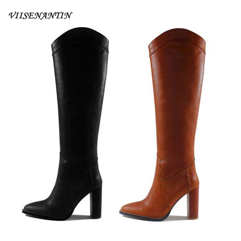 2020 Temperament New Fashion Catwalk Genuine Leather Pointed Toe Knee-Length Sleeve Thick High-Heeled Straight Knight Boots
2020 Temperament New Fashion Catwalk Genuine Leather Pointed Toe Knee-Length Sleeve Thick High-Heeled Straight Knight Boots