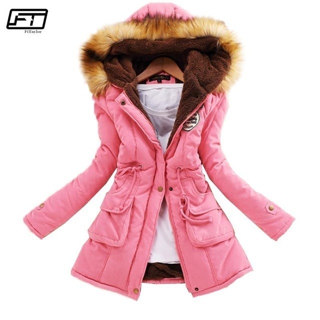 New Parkas Female Women Winter Coat Thickening Cotton Winter Jacket Womens Outwear Parkas for Women Winter T200212