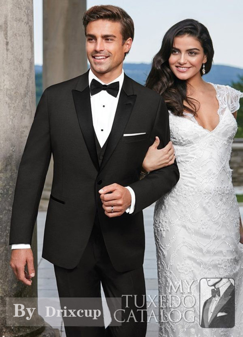 Navy Blue Men Suits for Wedding Suit Men Black Peaked Lapel Slim Fit Groom Wear Tuxedos Prom Groomsmen Male Blazer Costume Homme 201106