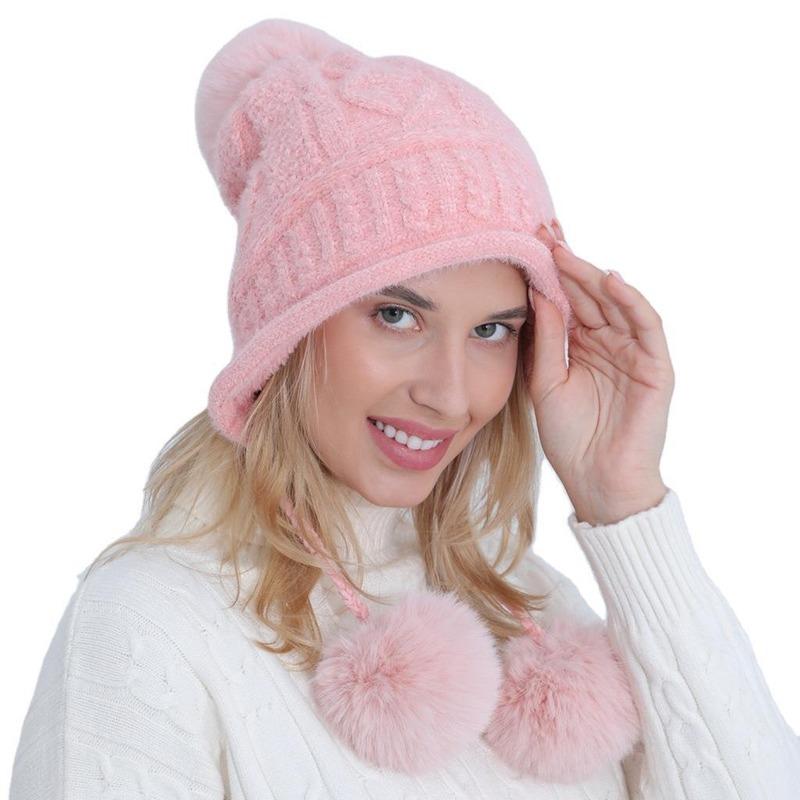 Sparsil Women Knitted Beanies Cap Autumn Winter Plus Velvet Soft Wool Hat With 2Ball Outdoor Thick Warm Female Skullies Cap Girl, White
Sparsil Women Knitted Beanies Cap Autumn Winter Plus Velvet Soft Wool Hat With 2Ball Outdoor Thick Warm Female Skullies Cap Girl, White