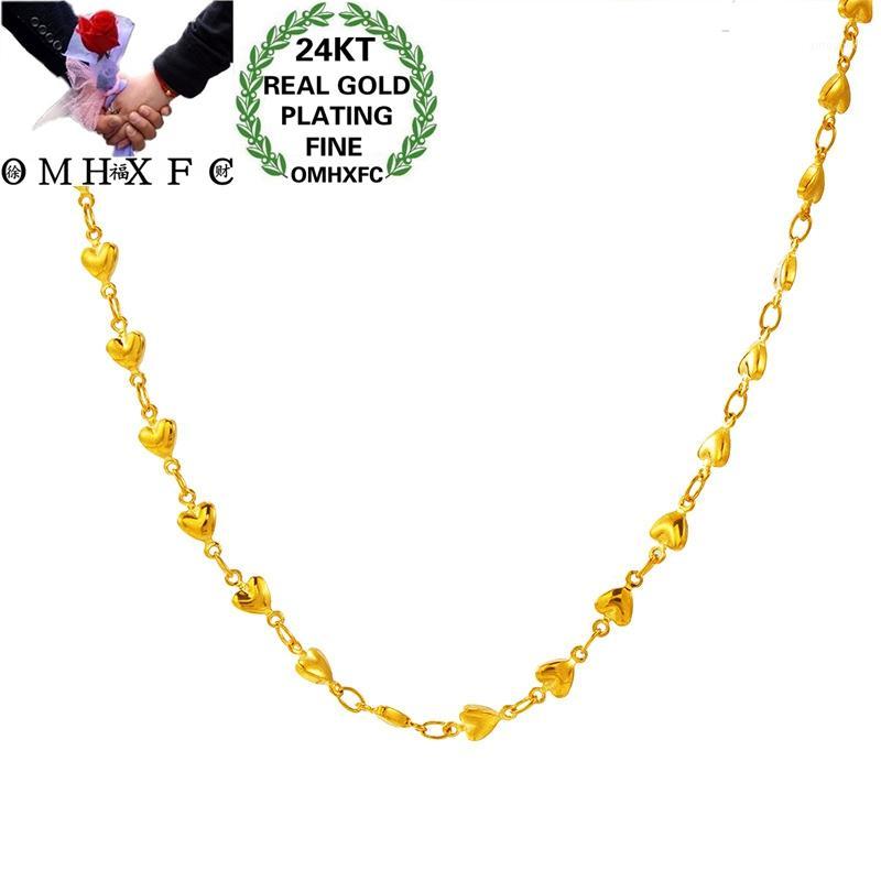 Chains OMHXFC Jewelry Wholesale NL259 European Fashion Fine Woman Girl Party Birthday Wedding Gift Heart 24KT Gold Chain Necklace1 
Chains OMHXFC Jewelry Wholesale NL259 European Fashion Fine Woman Girl Party Birthday Wedding Gift Heart 24KT Gold Chain Necklace1