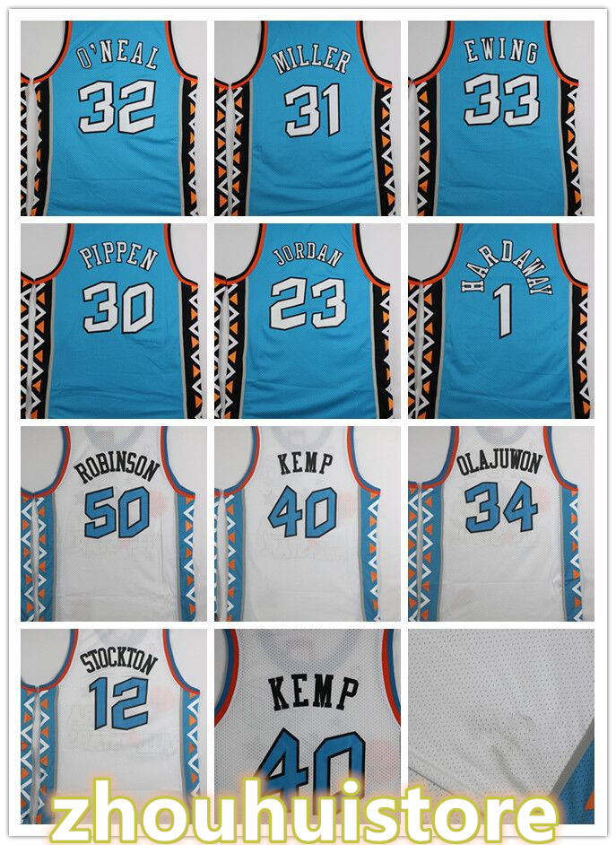 Custom men women kids Basketball East 1996 Star Jersey 50 Robinson 31 Miller 33 Ewing 30 Pippen Kemp Hill Stockton 23 Retro Jersey, Black;red
Custom men women kids Basketball East 1996 Star Jersey 50 Robinson 31 Miller 33 Ewing 30 Pippen Kemp Hill Stockton 23 Retro Jersey, Black;red