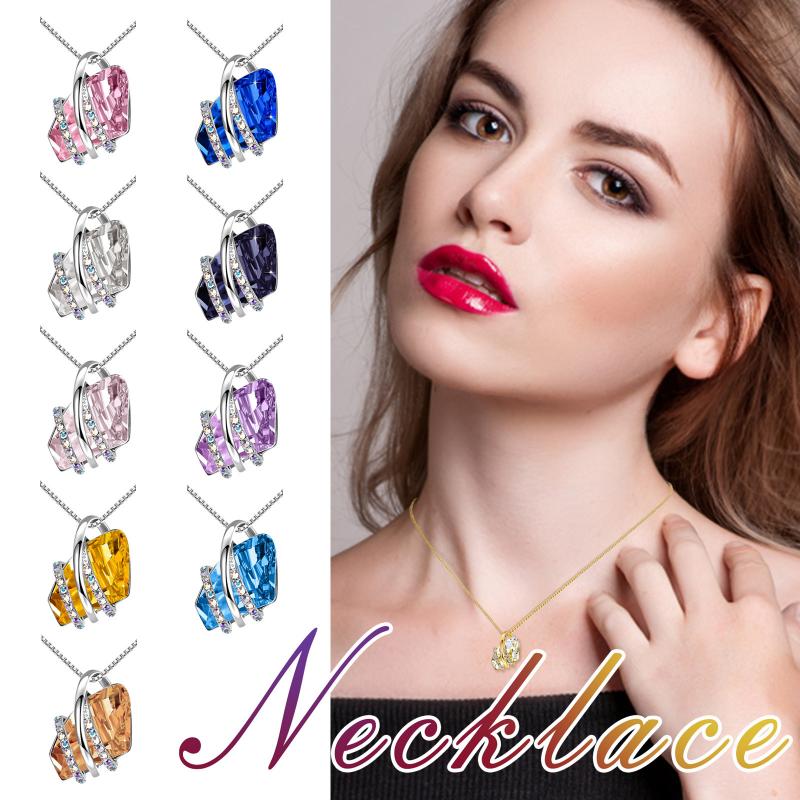 Pendant Necklaces Crystal Stone Copper Wire Wrap Irregular Rhinestone Silver Color Necklace For Women Quartz Jewelry D5
Pendant Necklaces Crystal Stone Copper Wire Wrap Irregular Rhinestone Silver Color Necklace For Women Quartz Jewelry D5