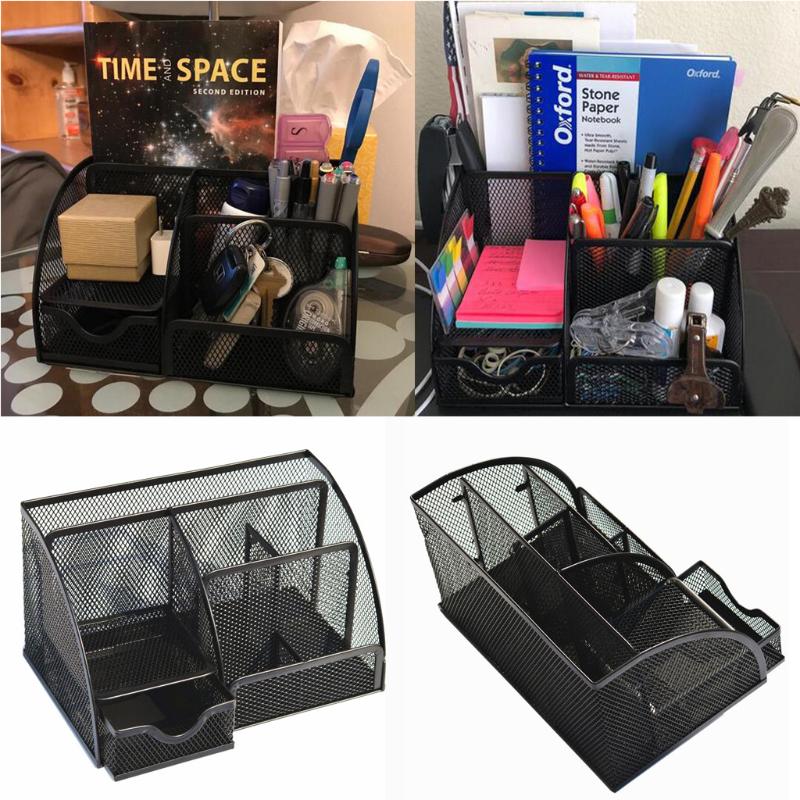 Office Desk Organizer with 6 Compartments Drawer Metale Mesh Collection Black Student Stationery Table File Organizer
Office Desk Organizer with 6 Compartments Drawer Metale Mesh Collection Black Student Stationery Table File Organizer