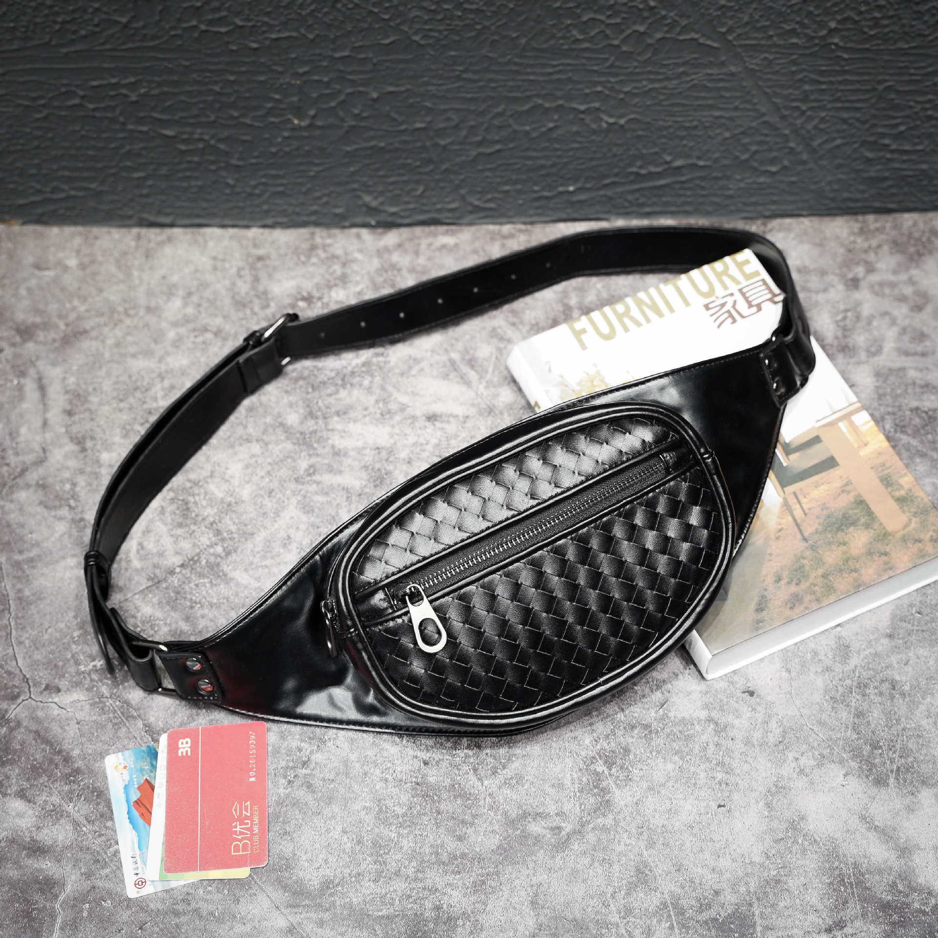 Waist Bag for Women chest bag pu Leather Fanny Pack Phone Pouch Packs Ladies Wide Strap Belt Bag Female Men Crossbody wallets