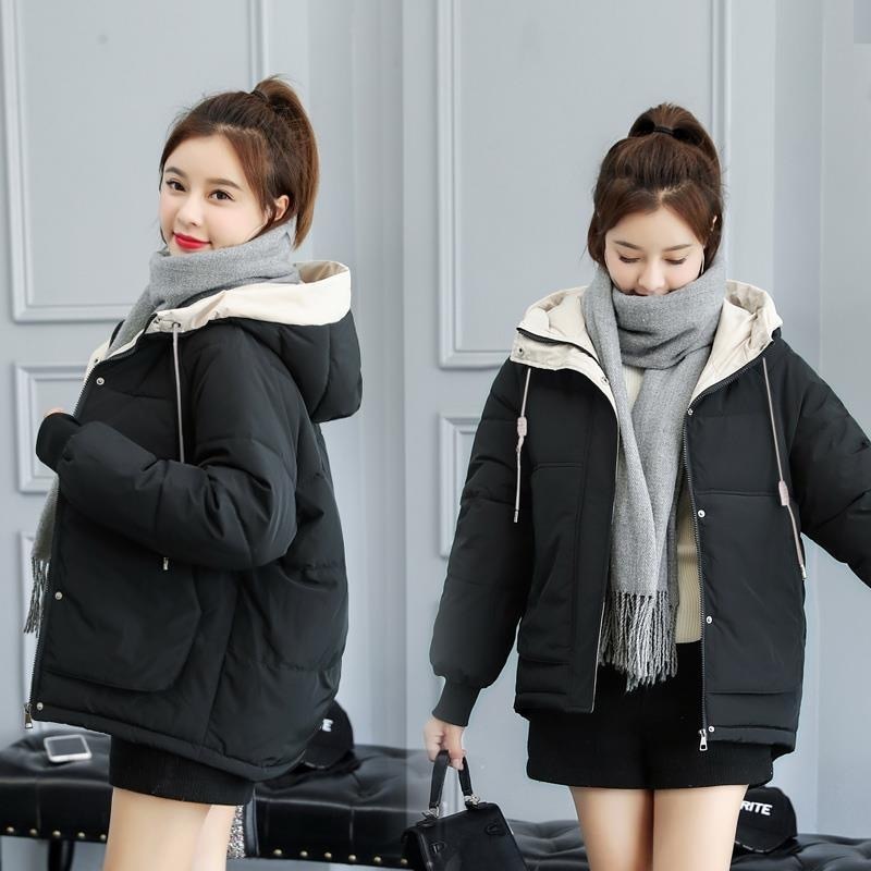 Winter Coat Women Winter Warm Parkas Fashion Cotton Padded Hooded Outwear Plus Size Female Casual Loose JacketS3XL 201019