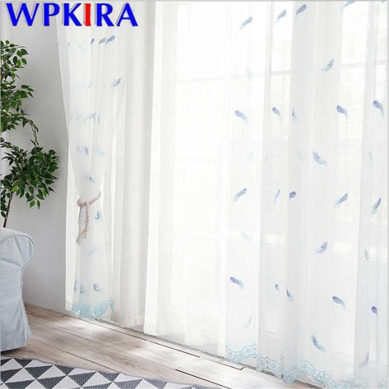 Modern Embroidery Feather Tulle Curtain For Living Room Volie Sheer Curtain Kids Bedroom Kitchen Drape Panel Valance X-AD368#30, Tulle 2
Modern Embroidery Feather Tulle Curtain For Living Room Volie Sheer Curtain Kids Bedroom Kitchen Drape Panel Valance X-AD368#30, Tulle 2