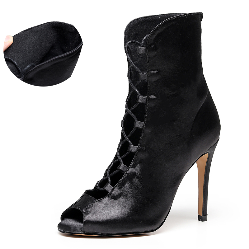 2021 New Women Top Latin Shoes Black Stain Silk Ballroom Dance Boots Ladies Soft Sole High Heel Salsa Dancing for Party Tsp8, Black-10cm
2021 New Women Top Latin Shoes Black Stain Silk Ballroom Dance Boots Ladies Soft Sole High Heel Salsa Dancing for Party Tsp8, Black-10cm
