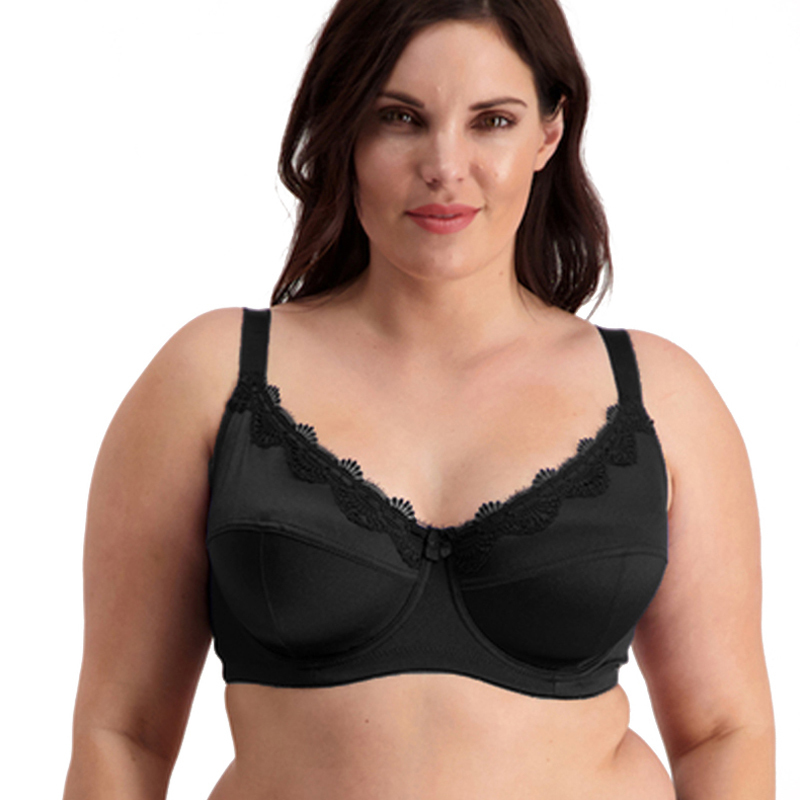 Mierside 953 Plus Size Bra with Solid Embroidery Women Underwear lingerie Big Bralette Everyday Intimate 36-46C/D/DD/DDD/E/F/G 201202