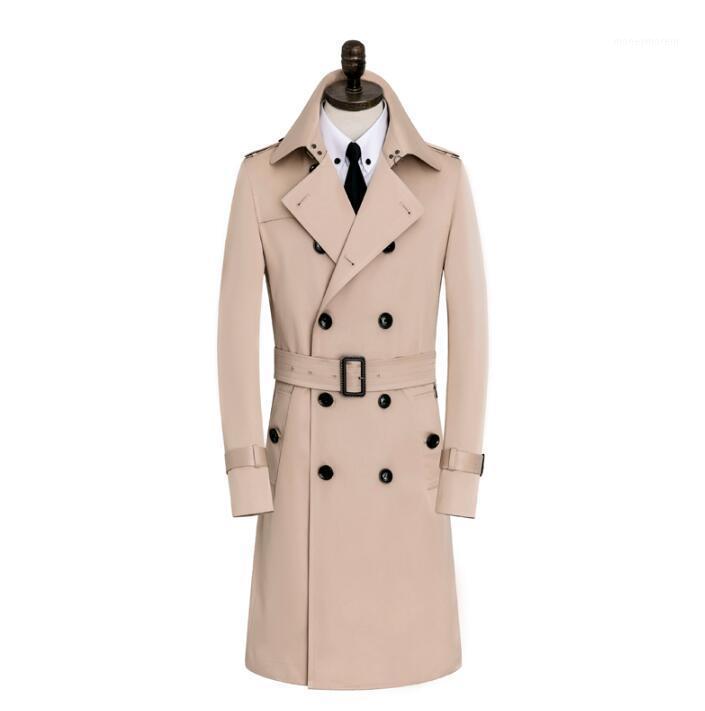 Mens trench coats beige youth man double breasted coat men clothes slim overcoat long sleeve spring autumn big size - 9XL1
Mens trench coats beige youth man double breasted coat men clothes slim overcoat long sleeve spring autumn big size - 9XL1