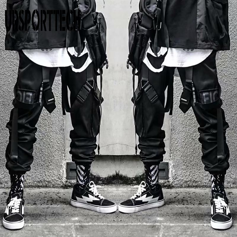 Streetwear Cargo Pants Men Multi Pockets Harem Pants Hip Hop Casual Male Track Joggers Trousers Fashion Harajuku Men