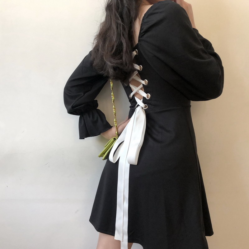 2021 New Retro-female Ballet Mini Dress Long Extension Square Collar Thin Line Dressed Vintage Short Cross Return Rents to Dresses RWWL, Blue
2021 New Retro-female Ballet Mini Dress Long Extension Square Collar Thin Line Dressed Vintage Short Cross Return Rents to Dresses RWWL, Blue