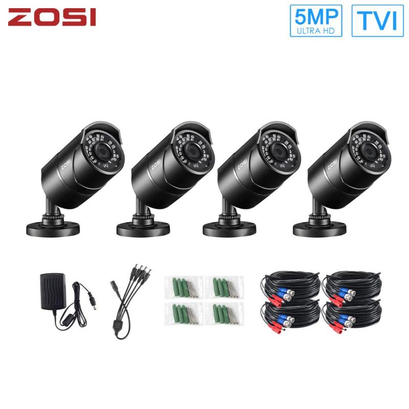 

ZOSI 5MP TVI CCTV Home Surveillance Weatherproof 3.6mm lens with IR Cut Outdoor Security Camera for DVR Kit videcam