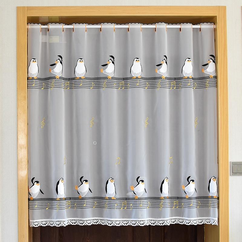 Half Curtain Cotton Cabinet Curtain Lace Embroidery Hem Lovely Penguins Christmas Cupboard for Kitchen Door, Semitransparent
Half Curtain Cotton Cabinet Curtain Lace Embroidery Hem Lovely Penguins Christmas Cupboard for Kitchen Door, Semitransparent