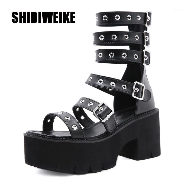 trend Women Gothic Shoes wedge Hollow Out Sandals Gladiator Clubwear Shoes Platform Fashion Buckle after zipper va8671, Black a
trend Women Gothic Shoes wedge Hollow Out Sandals Gladiator Clubwear Shoes Platform Fashion Buckle after zipper va8671, Black a