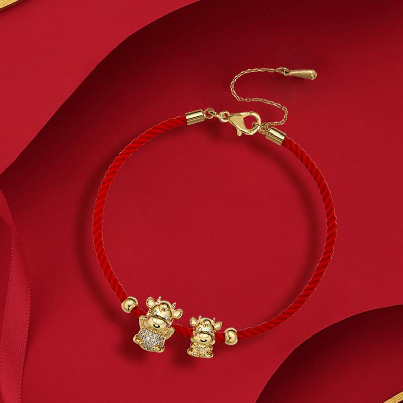 Minar Gold Color Bull Charm Bracelets for Women Girl Metal Alloy Animal Cattle Red Braided Red Rope Bracelet 2021 New Year Gifts
Minar Gold Color Bull Charm Bracelets for Women Girl Metal Alloy Animal Cattle Red Braided Red Rope Bracelet 2021 New Year Gifts