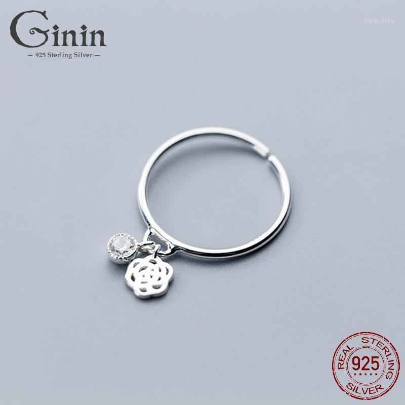 Cluster Rings Ginin Korean Style Hollow Rose Dazzling Single Diamond 925 Sterling Silver Ring Female Open Adjusted 2022 Fashion Trendy Jewel, Golden;silver
Cluster Rings Ginin Korean Style Hollow Rose Dazzling Single Diamond 925 Sterling Silver Ring Female Open Adjusted 2022 Fashion Trendy Jewel, Golden;silver