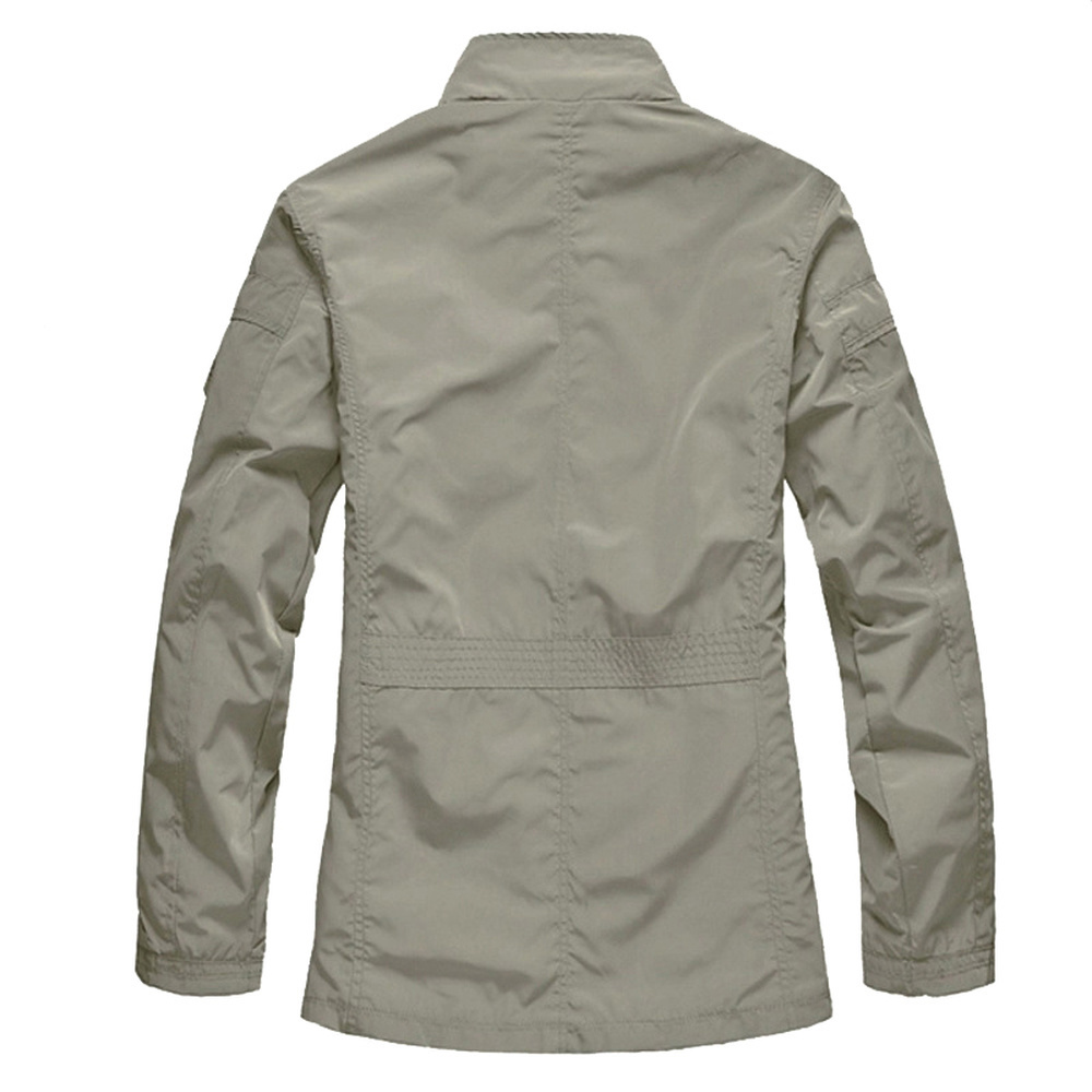 M5XL Men Long Trench Coat For Spring Autumn Thin Windbreaker Parka Summer Thin Varsity Khaki Outerwear Male Jacket Casual Baggy 201116