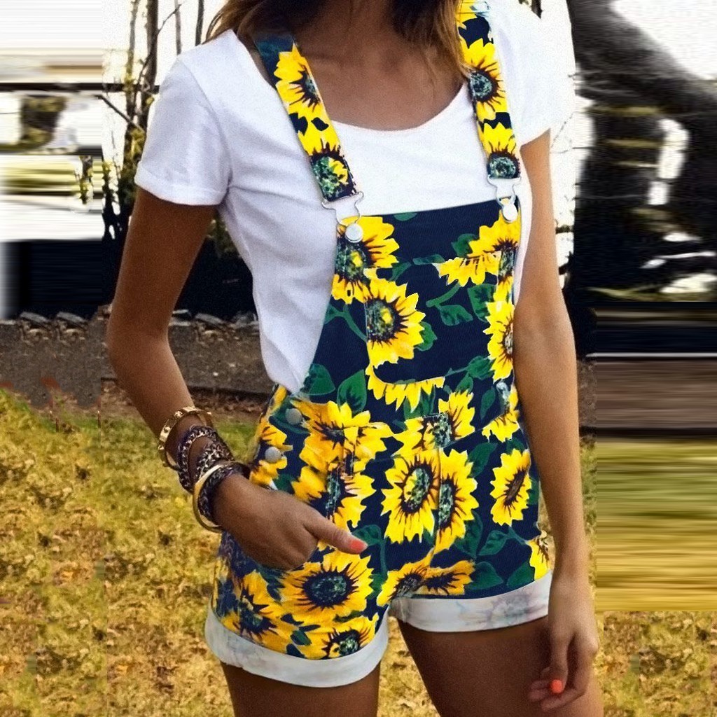 Summer Womens Romper Sunflower/Camouflage Pocket Sleeveless Overalls Jumpsuit Ladies Playsuits jumpsuit women summer 2020 T200704, Navy
Summer Womens Romper Sunflower/Camouflage Pocket Sleeveless Overalls Jumpsuit Ladies Playsuits jumpsuit women summer 2020 T200704, Navy