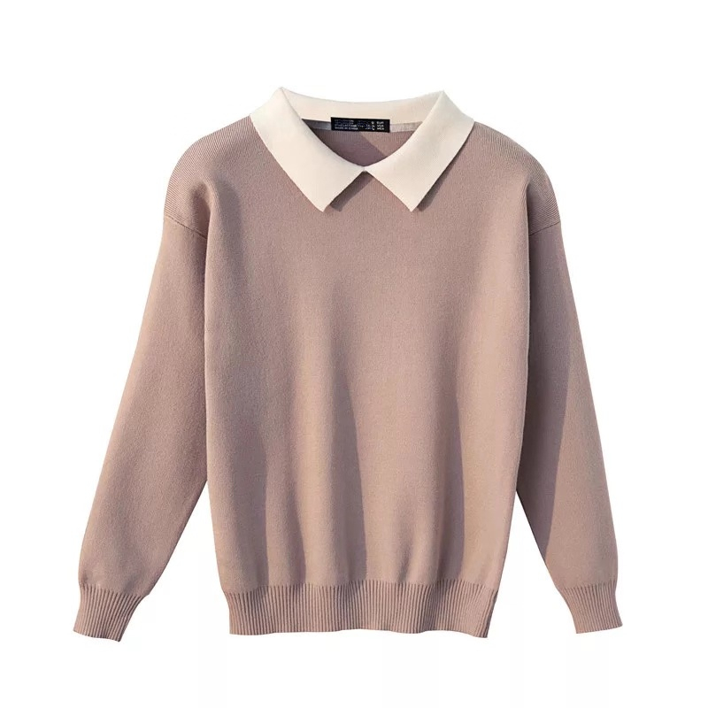 Marwin Coming Winter Korean Wild White TurnDown Collar Pullovers Women Sweater Long Sleeve Slim Fit Knittted Preppy Sweater 201221