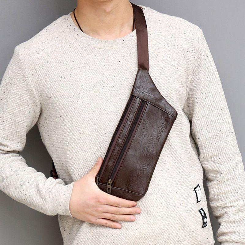 Men PU Leather Belt Bum Waist Phone Pouch Fanny Pack Crossbody Shoulder Sport Zip Bag H8WD, Brown
Men PU Leather Belt Bum Waist Phone Pouch Fanny Pack Crossbody Shoulder Sport Zip Bag H8WD, Brown