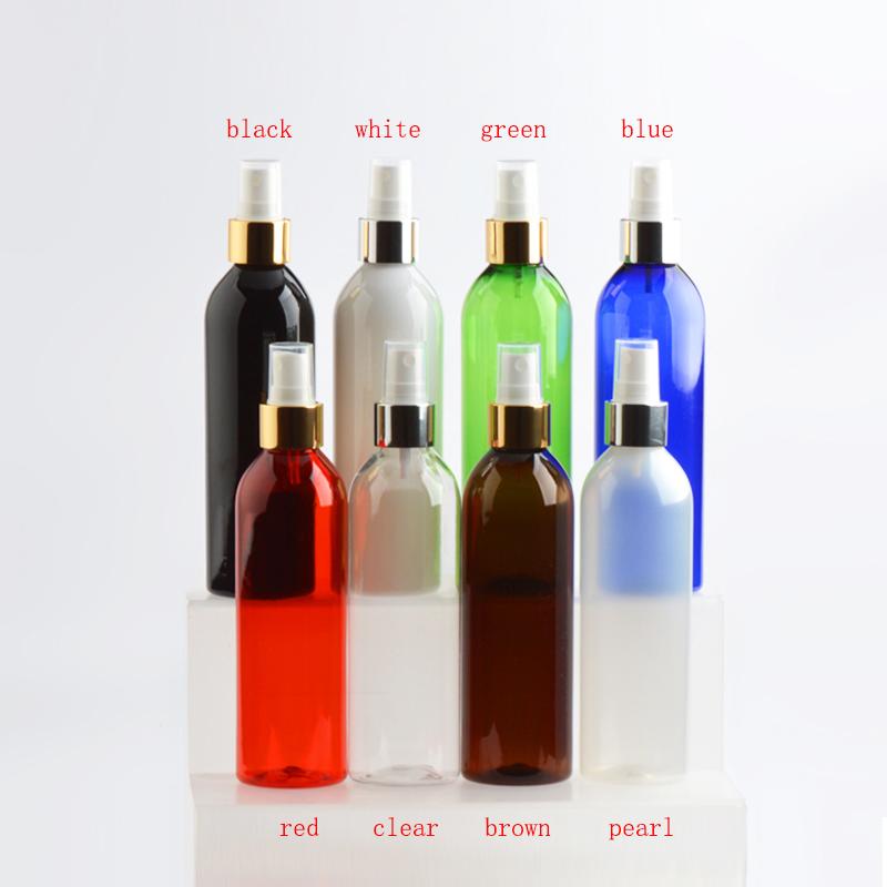 30pc 250ml Empty gold Collar spray pump PET bottle multicolor perfume atomizer plastic container bottles with spray for cosmetic
30pc 250ml Empty gold Collar spray pump PET bottle multicolor perfume atomizer plastic container bottles with spray for cosmetic