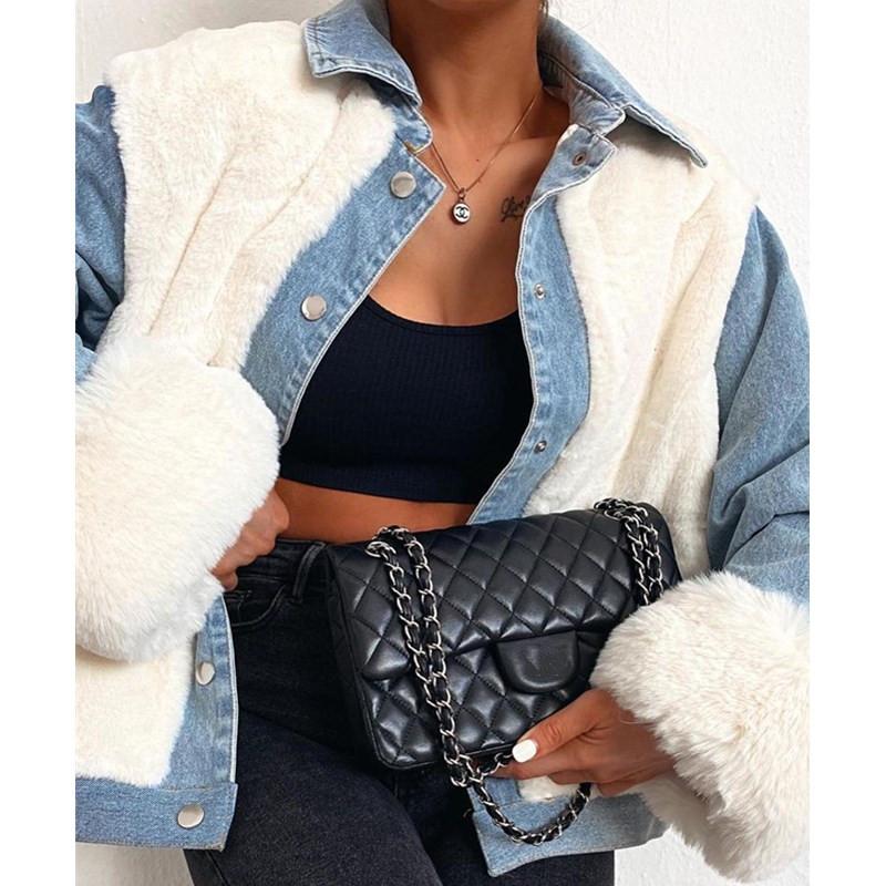 New Warm Winter Jacket Women Autumn Coat Female Jeans Denim Jackets Basic Ladies Top Women' Bomber Jacket Winter Clothes, As photo shows
New Warm Winter Jacket Women Autumn Coat Female Jeans Denim Jackets Basic Ladies Top Women' Bomber Jacket Winter Clothes, As photo shows
