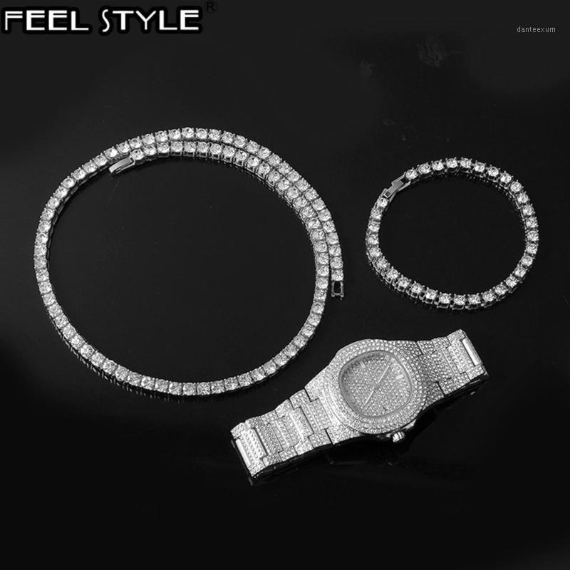 Hip Hop Iced Out 3PCS kit Necklaces + Watch+Bracelet Rhinestone Bling Crystal Tennis Chain Necklace For Men Charm Jewelry1
Hip Hop Iced Out 3PCS kit Necklaces + Watch+Bracelet Rhinestone Bling Crystal Tennis Chain Necklace For Men Charm Jewelry1