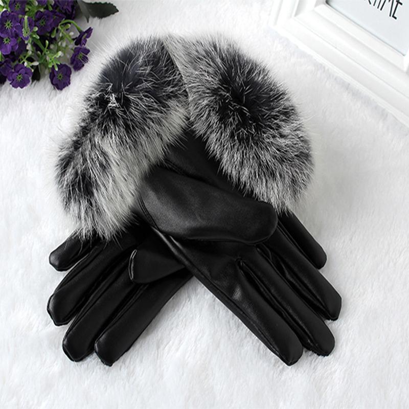 Five Fingers Gloves 1 Pair Winter Women PU Leather Suede Velvet Touch Screen Driving Mittens Warm Outdoor Black Fashion1
Five Fingers Gloves 1 Pair Winter Women PU Leather Suede Velvet Touch Screen Driving Mittens Warm Outdoor Black Fashion1