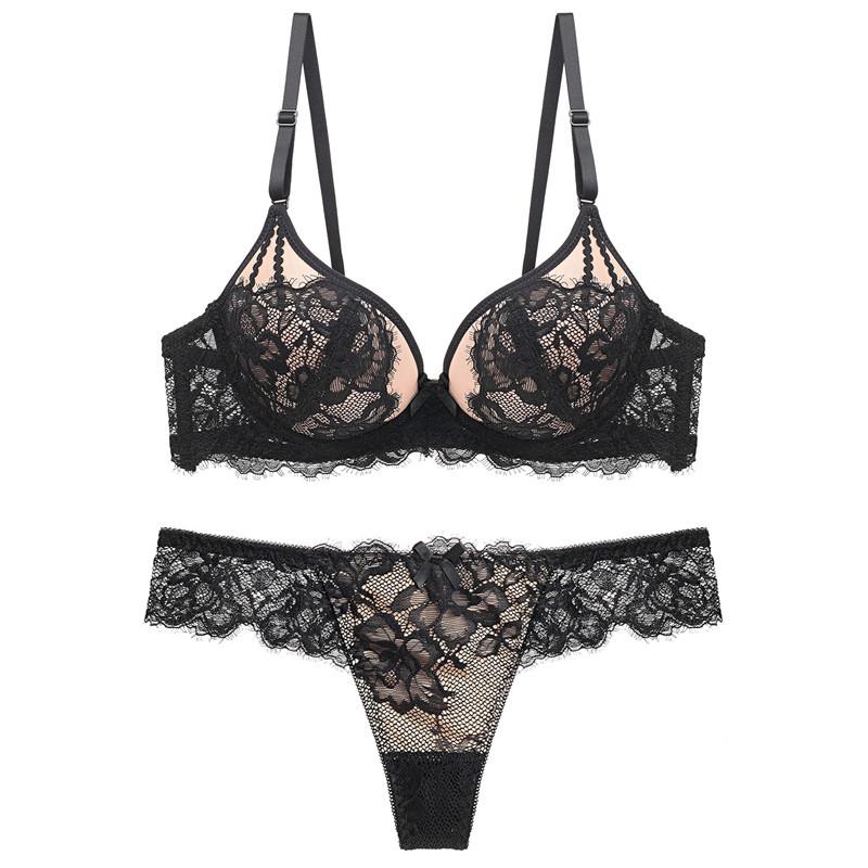 Underwire Lace Push Up Bra and Thong Set Plus Size Bra Set Summer Floral Lingerie Feminina Brassiere Top Sexy Intimate Underwear, Green set
Underwire Lace Push Up Bra and Thong Set Plus Size Bra Set Summer Floral Lingerie Feminina Brassiere Top Sexy Intimate Underwear, Green set