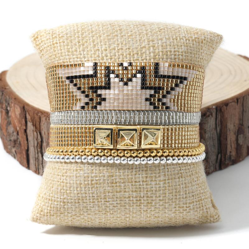 Rttooas Miyuki Beaded Bracelet For Women Fashion Rivet Gold Charm Bracelets Boho Jewelry Friendship Bracelets Love Gift 2020
Rttooas Miyuki Beaded Bracelet For Women Fashion Rivet Gold Charm Bracelets Boho Jewelry Friendship Bracelets Love Gift 2020