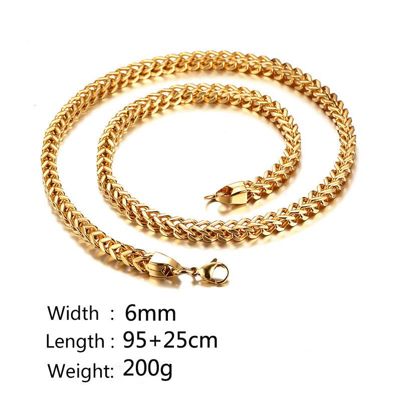 QWC stainless steel necklace hot sell man 10mm Magnet stone 3 color big chain Grain texture gold different style
QWC stainless steel necklace hot sell man 10mm Magnet stone 3 color big chain Grain texture gold different style