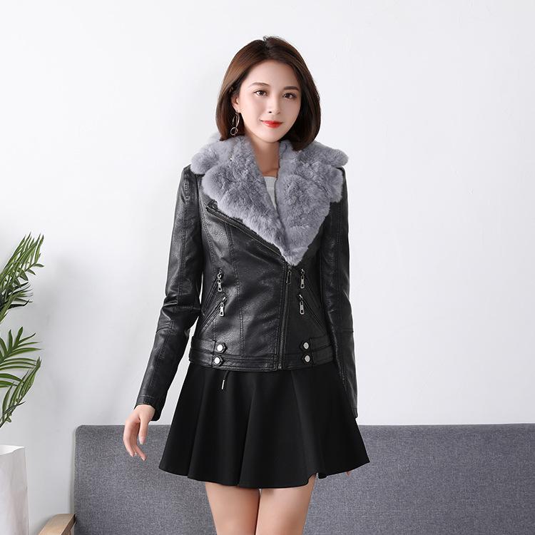 2020 Autumn And Winter New Style Fur Collar Leather Coat Women's Short Slim Fit Leather Coat Korean-style Pu Locomotive, Black
2020 Autumn And Winter New Style Fur Collar Leather Coat Women's Short Slim Fit Leather Coat Korean-style Pu Locomotive, Black