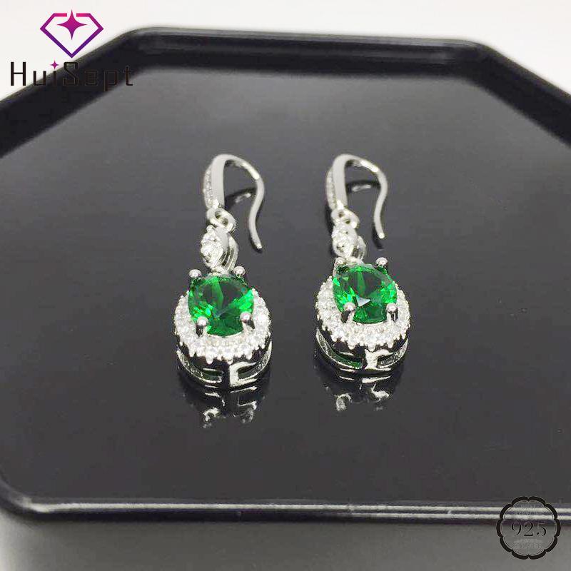 HuiSept Trendy 925 Silver Earrings Jewellery Round Sapphire Ruby Emerald Zircon Gems Long Style Drop Earrings for Women Wedding1
HuiSept Trendy 925 Silver Earrings Jewellery Round Sapphire Ruby Emerald Zircon Gems Long Style Drop Earrings for Women Wedding1