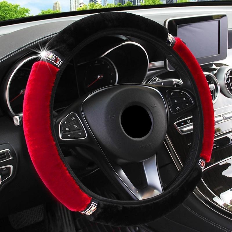 Steering Wheel Covers Funda Volante Coche Plush Cover Car Accessories Interior For Women Rhinestone Capa Akcesoria Samochodowe
Steering Wheel Covers Funda Volante Coche Plush Cover Car Accessories Interior For Women Rhinestone Capa Akcesoria Samochodowe
