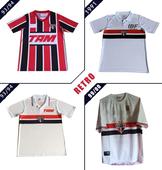 Sao Paulo 1991 1993 1994 retro soccer jerseys Black red white 93 94 Classic Vintage Home and away Football Shirt thai quality
Sao Paulo 1991 1993 1994 retro soccer jerseys Black red white 93 94 Classic Vintage Home and away Football Shirt thai quality