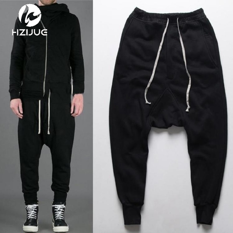 Autumn black Men Harem Pants Hip Hop Baggy Casual Men Pants Ankle Length Sweatpants Mens Joggers Pant Male Trousers 4XL 201110