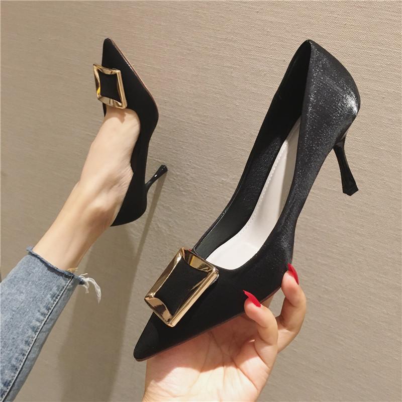 New Pointed High Heels Shallow Mouth Thin Heels Single Shoes 7.5 Cm Wild Korean Sexy Elegant Women's Shoes Concise Pumps, 7.5cm
New Pointed High Heels Shallow Mouth Thin Heels Single Shoes 7.5 Cm Wild Korean Sexy Elegant Women's Shoes Concise Pumps, 7.5cm