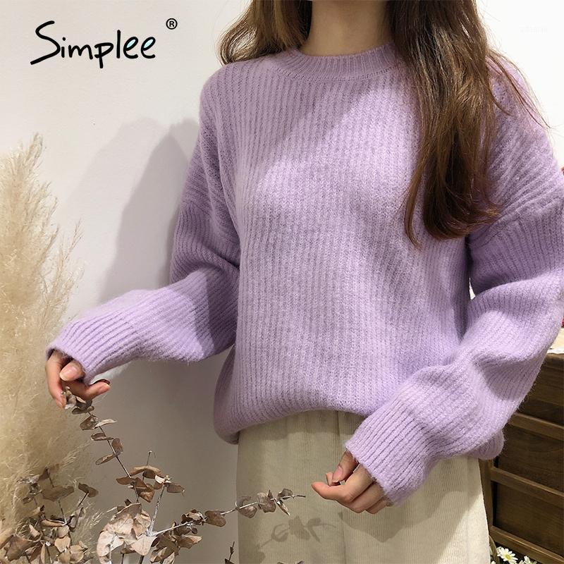 Simplee Autumn winter women's purple sweater Casual simple fashion knitted pullover Pink drop shoulder sleeve o-neck sweater1
Simplee Autumn winter women's purple sweater Casual simple fashion knitted pullover Pink drop shoulder sleeve o-neck sweater1