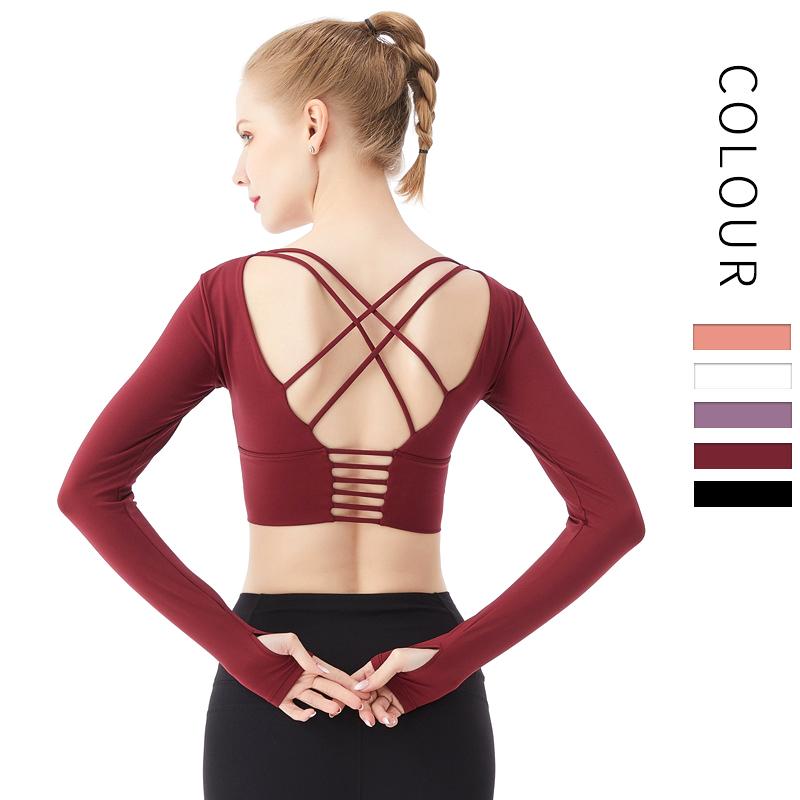 Yoga Top Long Sleeve Sport Tops For Women Fitness Sexy Sport Top Sportswear Woman Tight With Chest Pad Yoga Mujer 2020, White
Yoga Top Long Sleeve Sport Tops For Women Fitness Sexy Sport Top Sportswear Woman Tight With Chest Pad Yoga Mujer 2020, White