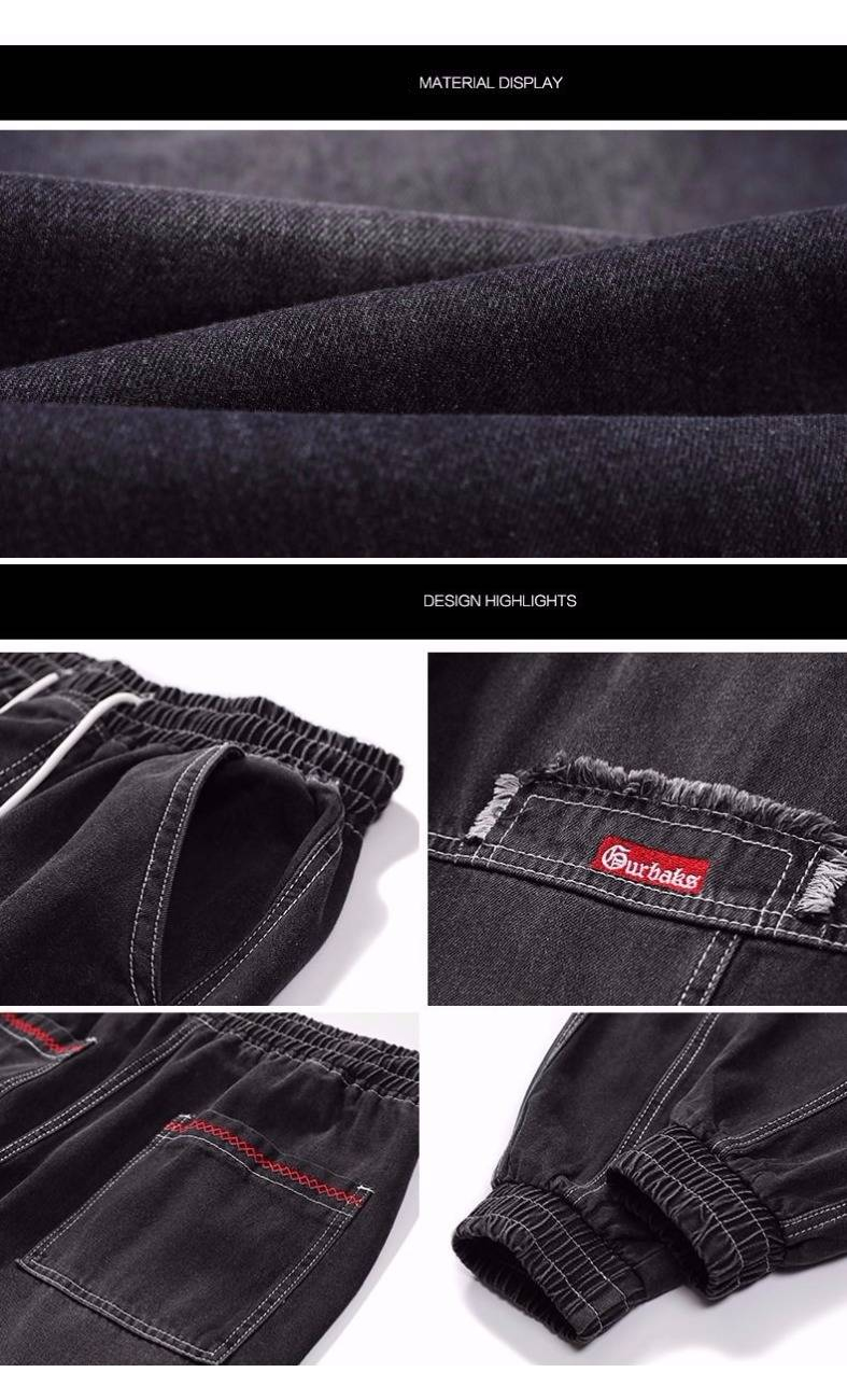 Streetwear Hip Hop Cargo Pants Men's jeans Cargo jeans Elastic Harun pants Joggers Pants In Autumn and Winter