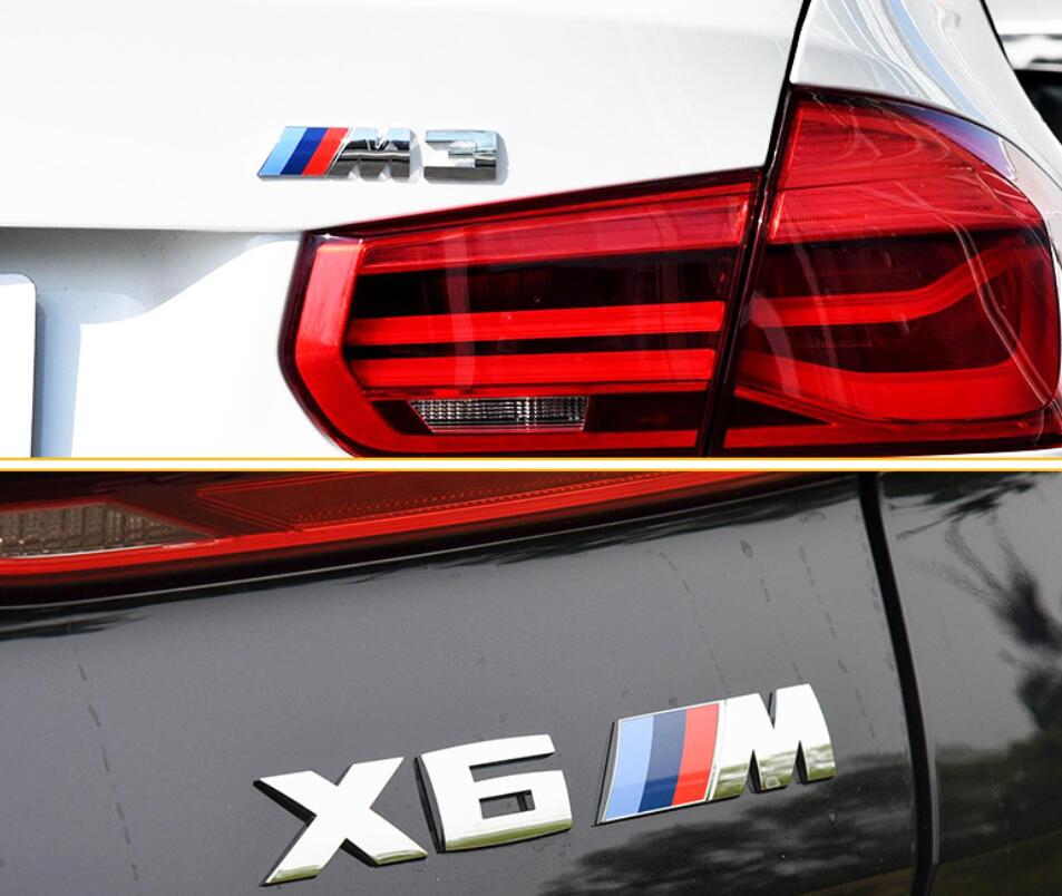 2pcs M1 M3 M5 X1M X3M X5M M135i Logo Car Badges Side Rear Marker Body Sticker Auto Styling Decoration Accessories For BMW 1 3 5 G0